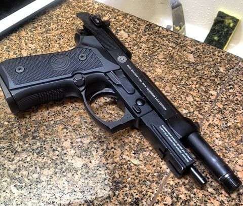 Airsoft MOD. M9A1SOF - CAL 9mm Parabellum S.O.F EDITION Black SOCOM Gear Beretta